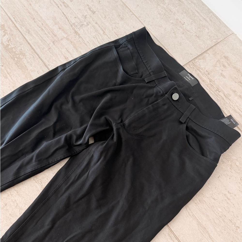 Theory Men's Slim Black Pants - Picture 2 of 4